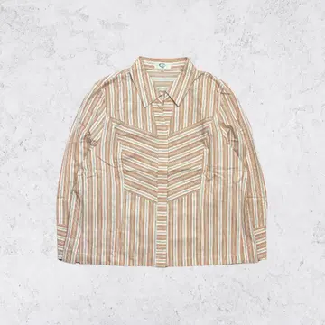 CARVEN PARIS 스트라이프 셔츠 48 일본제 코튼 100%