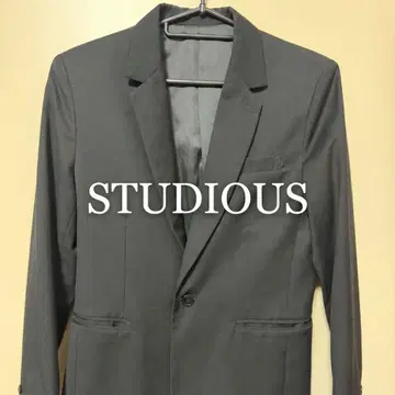[ STUDIOUS ] 블랙 테일러드 자켓 1버튼 사이즈 1