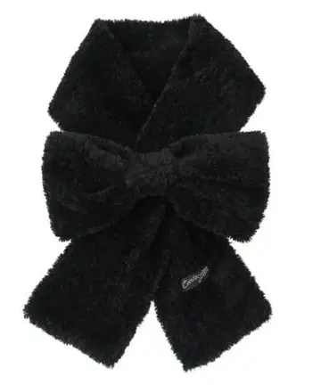 캔디 스트리퍼 리본 머플러 블랙