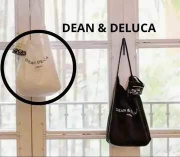 하와이 한정판 DEAN & DELUCA 딘앤델루카 에코백 화이트
