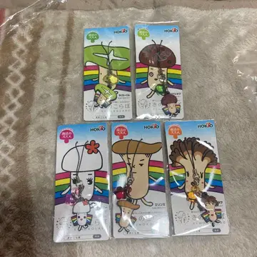 HOKTO 버섯조 러버 스트랩 컴플리트 5개 세트