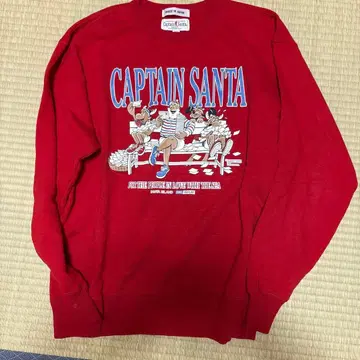 캡틴 산타 레드 맨투맨 L