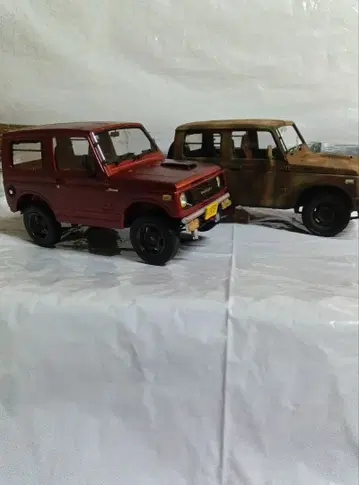 하세가와 1/24 스즈키 짐니 JA11-5형 프라모델 완성품 (2대)