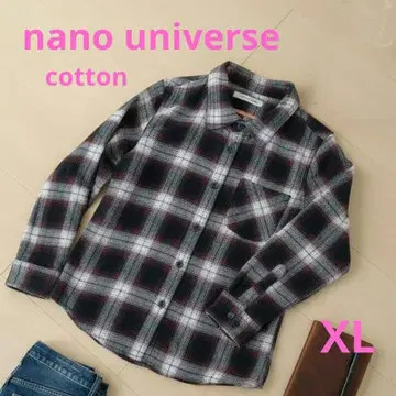 나노 유니버스 XL 플란넬 셔츠 체크 성숙 캐주얼 즉시 구매 OK