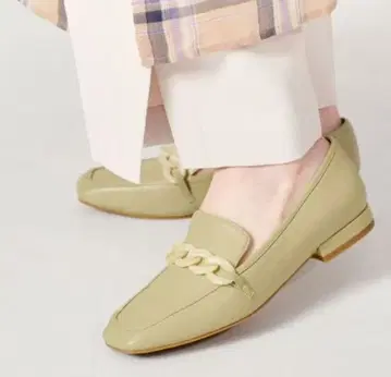 Oriental Traffic 체인 모티브 로퍼 라이트 그린