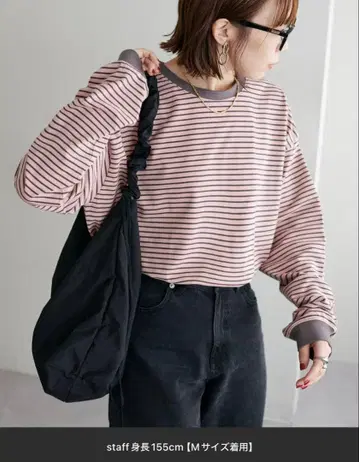 DISCOAT 보더 피크 롱T