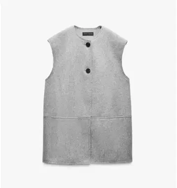 Zara 롱 소프트 베스트