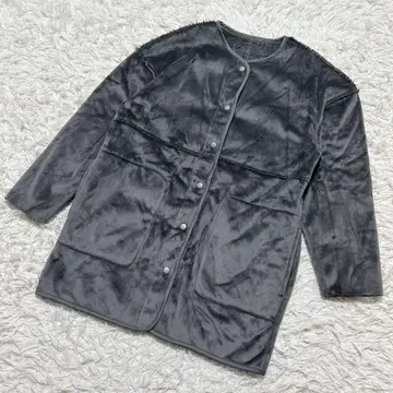 [ c6796 ] 플리스 자켓 리버서블 그레이 긴팔