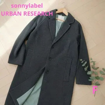 어반 리서치 오버 사이즈 체스터 코트 그레이