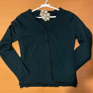 다크 그린 V넥 앙상블 가디건