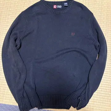 CHAPS 크루넥 스웨터 XL 다크 그레이