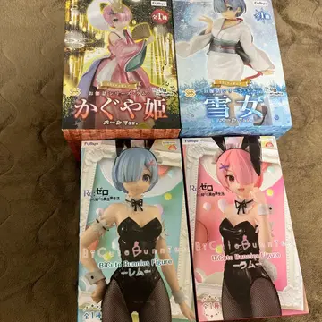 리제로 렘 라무 피규어 4점 세트