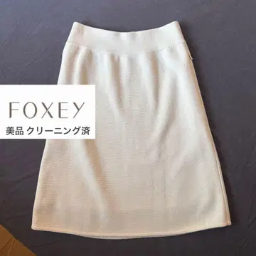 [ FOXEY ] 컨디션 최상 클리닝 완료 울 니트 스커트