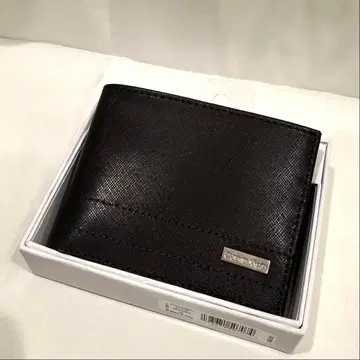 Calvin Klein 이단 접이식 지갑 브라운