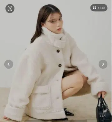 CHICO 2way 스탠드 무스탕 루즈 자켓