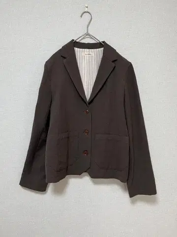 [ 즉시 구매 OK ] 다크 브라운 버튼 달린 자켓