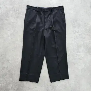 블랙 슬랙스 빅 와이드 실루엣