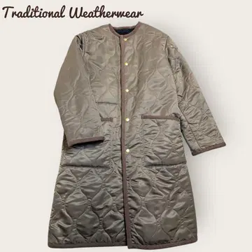 트래디셔널 웨더웨어 노카라 퀼팅 코트 34