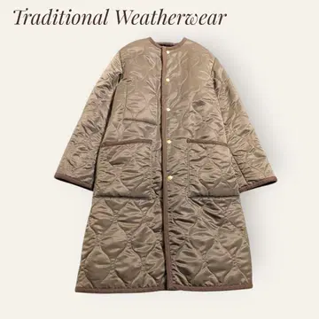 트래디셔널 웨더웨어 노카라 퀼팅 코트 34
