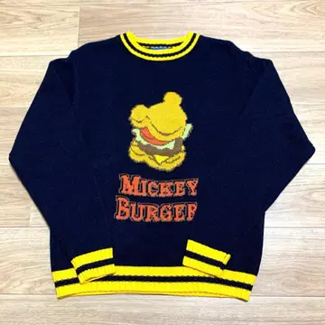 디즈니 리조트 미키 니트 스웨터 M 사이즈 남녀 공용