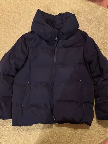 테치치 다운 코트 다크 네이비