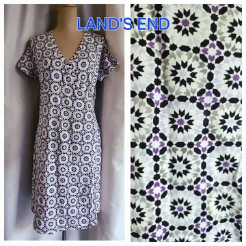 미사용 레벨 봄/여름 아이템 LANDSEND 저리 원피스 XL