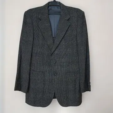 그레이 계열 체크 무늬 테일러드 자켓 사이즈 미상