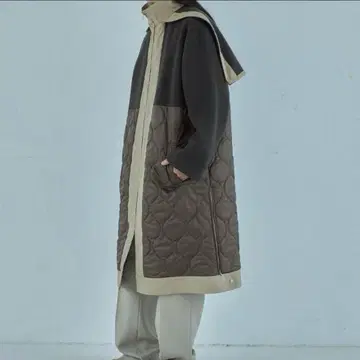 CASA FLINE 바이컬러 코트 정가 74,800엔