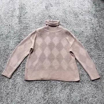 폭시 F 사이즈 탁한 핑크 베이지 계열 스웨터 캐시미어 혼방