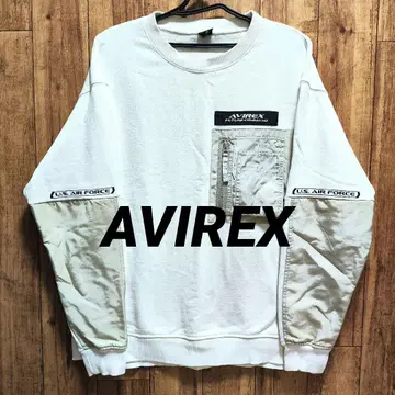 AVIREX 아비렉스 트레이닝복 맨투맨 화이트