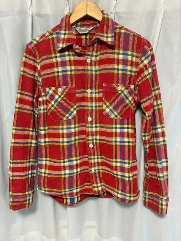 FIVE BROTHER 파이브브라더 빨간색 체크 플란넬 셔츠