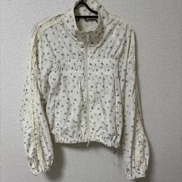 플라워 프린트 집업 자켓