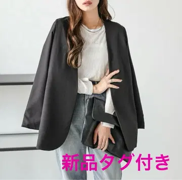 여성용 테일러드 자켓 노카라 자켓 포멀