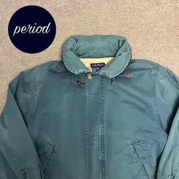 P2760 90s NAUTICA 코튼 집업 자켓 페이드