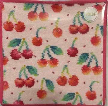 [ WEB 한정판 ] FEILER 러브러리 바이 페일러 손수건 체리 도트