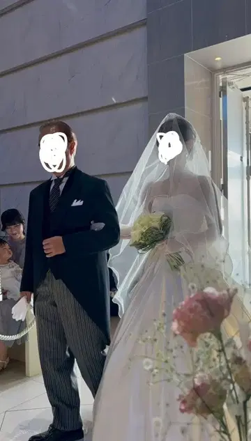 [ 새상품급 ] 신부 베일 & 그로브