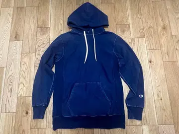 Champion 리버스 위브 후드티 L 인디고