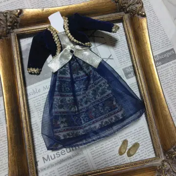 리카짱 네이비 드레스와 신발