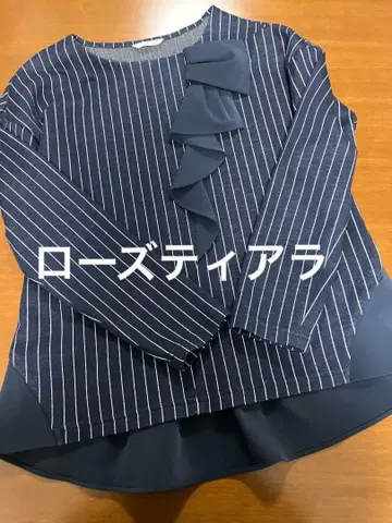 로즈 티아라 니트 울 상의 프릴 38 가을/겨울 아나이