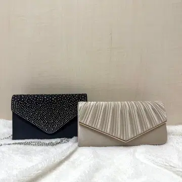 엘레강트한 플리츠 디자인 파티 백