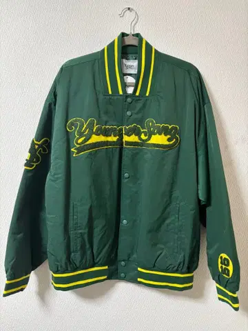 [ younger song ] 바시티 자켓 그린 L