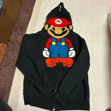 마리오 풀 집업 후드티 M 사이즈