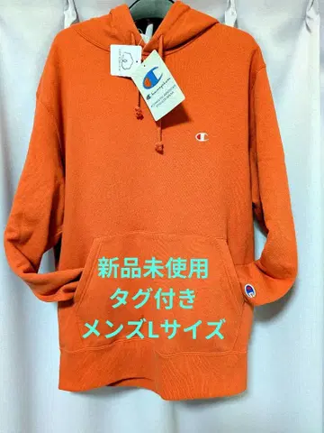 Champion 달 오렌지 후드티 XL
