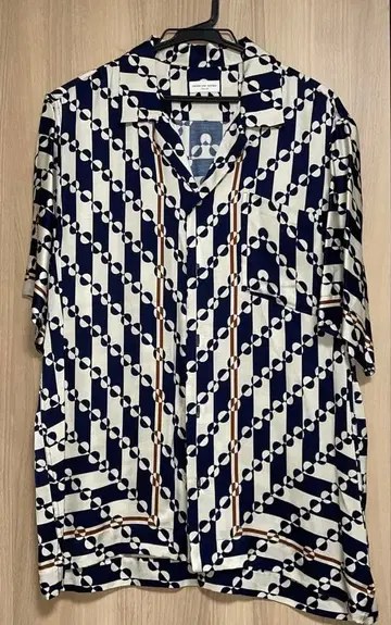 DRIES VAN NOTEN 오픈 카라 셔츠