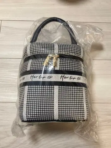 Herlipto HLT 자카드 바니티 백 /실버