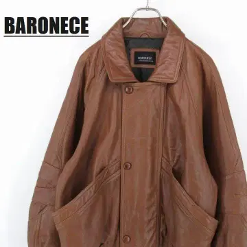 BARONECE 바로네스 가죽 자켓 양가죽 M 사이즈 브라운