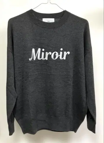 새상품급 야마다야 vin 로고 니트 9호 차콜 그레이