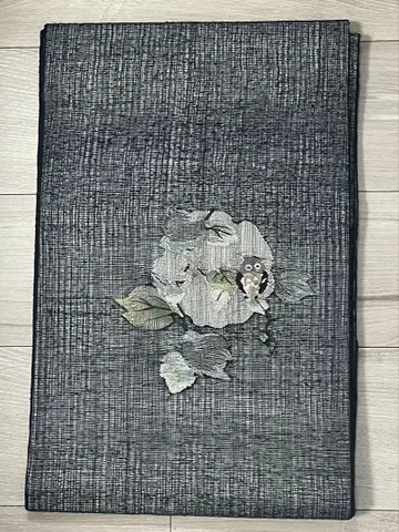 9촌 나고야 오비 꽃과 올빼미 블랙 계열 384cm