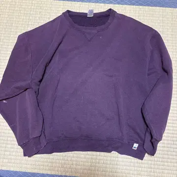 러셀 퍼플 크루넥 트레이닝복