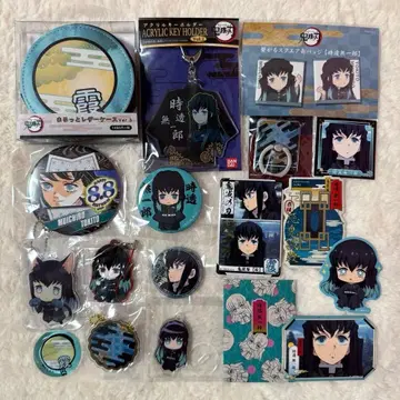 귀멸의 칼날 토키토 무이치로 굿즈 묶음 판매 1 캔뱃지 러버 키링